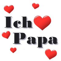 I love daddy with heart